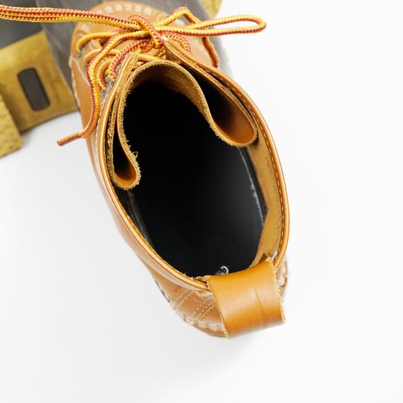 Vintage L.L.Bean Bean Boots Brown Leather Rubber Bottom Made In Maine Size 12 main image 9